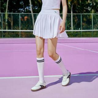 安踏 网球裙速干运动短裙女士夏季羽毛球防走光A字裙针织漂亮半身裙