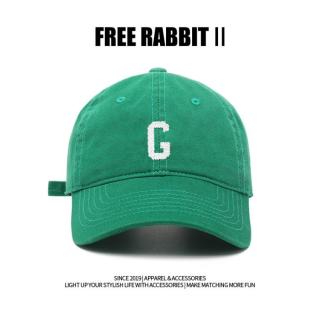 FREERABBIT II 美式简约字母G刺绣显脸小休闲棒球帽高颅顶透气百搭情侣鸭舌帽