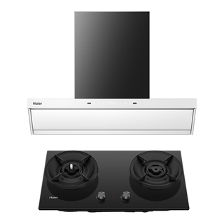 海尔 SeeKer S50 32m³/min风量 白色 顶侧一体吸油烟机+S70A防干烧灶具