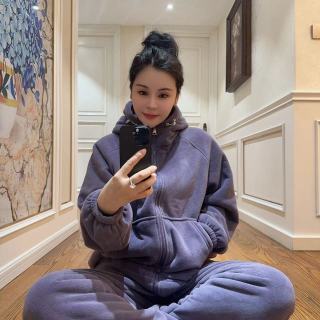 可外穿居家服宽松2026新款外出加绒加厚长袖睡衣套装休闲时尚女款