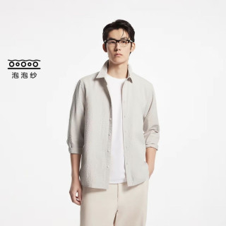 杰克琼斯 男士透气休闲衬衫