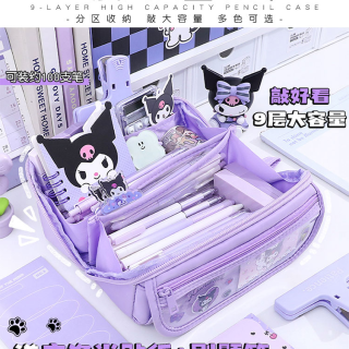 禄浩 三丽鸥笔袋初中女生文具盒新款铅笔盒小学生大容量可爱卡通