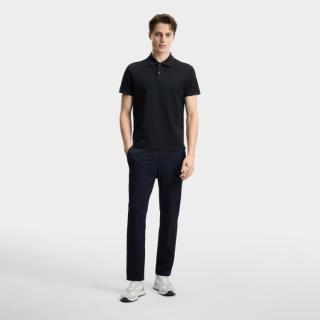 FILA 男装凉感抗菌运动Polo衫男基础针织短袖上衣