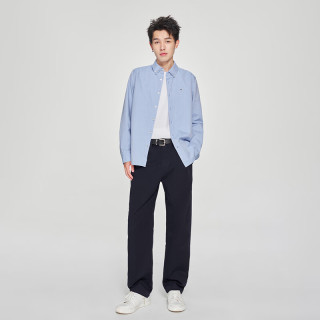 Lee 25春夏舒适直筒Logo织标男日常休闲裤布裤潮流LMB009918204 藏蓝色 33