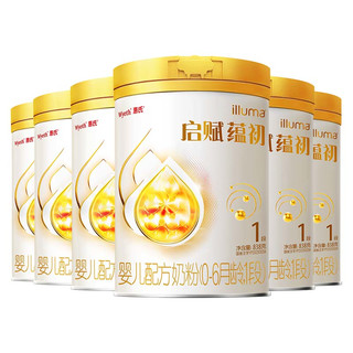 惠氏启赋蕴初1段婴儿配方奶粉 838g*6罐