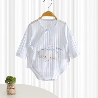 博林百合 婴儿包屁衣纯棉春夏薄款新生儿连体衣三角哈衣宝宝打底爬服空调服