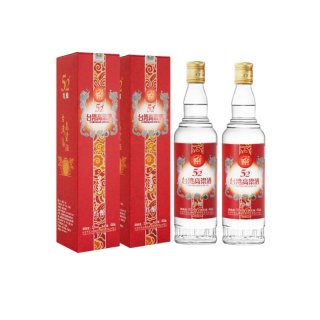 阿嵔山 台湾高粱酒52度红酿450ml*2瓶盒装纯粮食固态法白酒口粮酒水两瓶