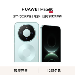华为 [手机]华为 Mate 80 (VYG-AL00) 12GB+512GB 全网通版 云杉绿