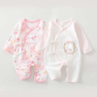 七贝乐 2026婴儿衣服夏装薄款连体衣纯棉宝宝爬服新生儿哈衣长袖空调房服