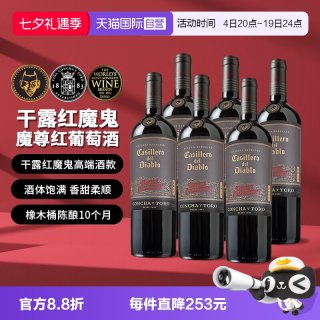 红魔鬼 干露红魔鬼魔尊干红葡萄酒750ml*6瓶 智利进口 婚礼喜宴