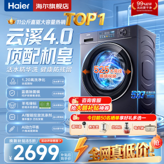 海尔 云溪超越版 XQG100-BLE77EU1 滚筒洗衣机 10kg