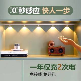 以典 薄智能人体感应led灯充电式长条波纹灯猫眼感应灯山 80cm 人体感应款