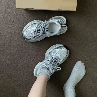 厚底银色老爹鞋新款时尚百搭透气运动老爹鞋女厚底增高休闲潮流