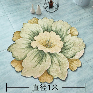 花朵地毯网红ins异形床前地毯床边地毯梳妆台吊篮衣帽间地毯地垫