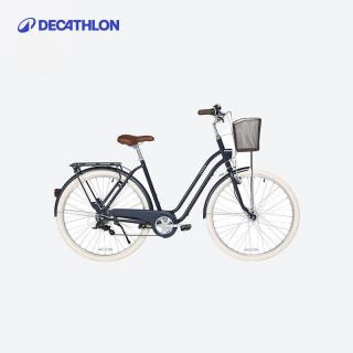 迪卡侬 城市自行车变速复古车UBB深藏青色S码160-175CM 28英寸 4016237