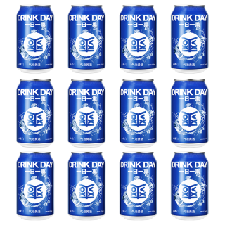 88VIP：会稽山 原味正宗一日一熏气泡黄酒8度330ml*12罐装低度冰饮酒小酒