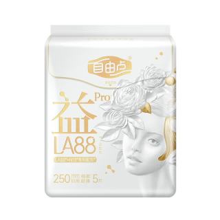 自由点 益生菌pro卫生巾日用夜用250组合装姨妈巾超薄棉柔套装经期用 益生菌pro250mm5片