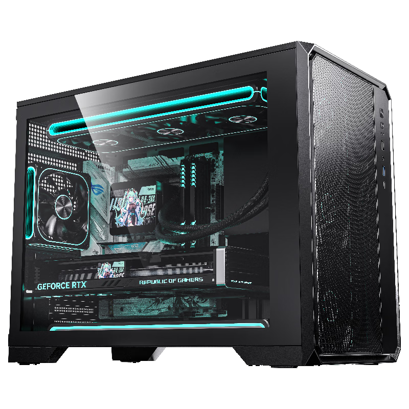 半岛铁盒 N5PRO 支持360水冷 Type-C接口 黑色 迷你机箱