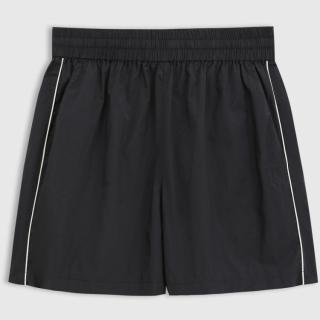Gap 女装夏季款松紧腰侧缝撞色休闲短裤宽松运动765799