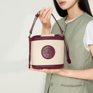 navigare 意大利小帆船手拎水桶包牛皮女包大容量通勤手提包百搭单肩斜挎包