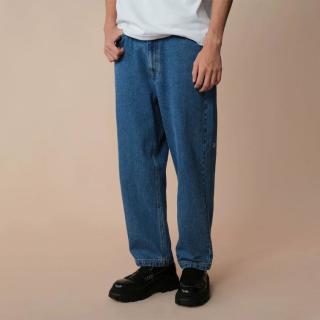 NEW ERA 直筒廓形宽松中腰舒适简约百搭牛仔裤 男女同款