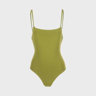 Massimo Dutti 极简纯色系海边温泉吊带泳衣修身显瘦三角连体泳装