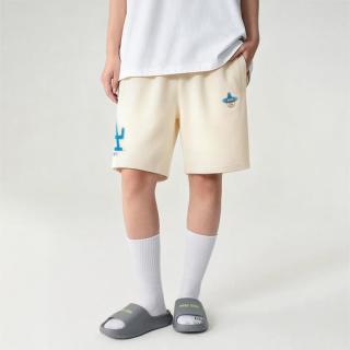 NEW ERA 旗遇满印渐变刺绣针织短裤情侣休闲运动裤男女同款