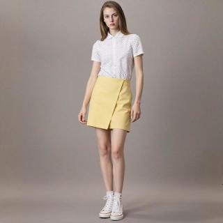 Massimo Dutti 都市丽人OL通勤风纯色系时尚极简半身A字短裙