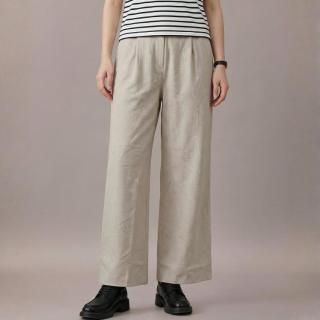 Massimo Dutti 女式高腰显瘦纯色百搭休闲宽松垂感阔腿裤