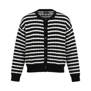 Massimo Dutti 女式春秋款条纹简约时尚百搭休闲纯棉针织衫