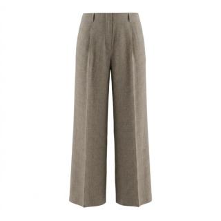 Massimo Dutti 女式纯色简约垂感宽松休闲阔腿裤