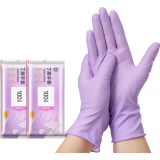 恬舒 一次性丁腈手套  50只