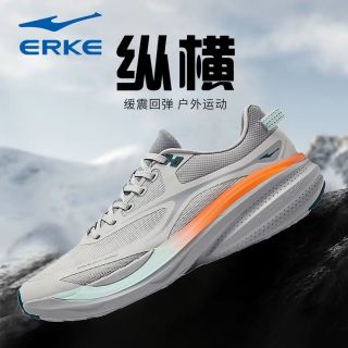 百亿补贴：鸿星尔克 纵横跑步鞋男鞋2026夏季新款透气通勤运动鞋软底防水跑鞋