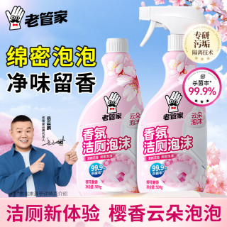 老管家 香氛洁厕泡沫 杀菌除垢 500g*2 洁厕剂