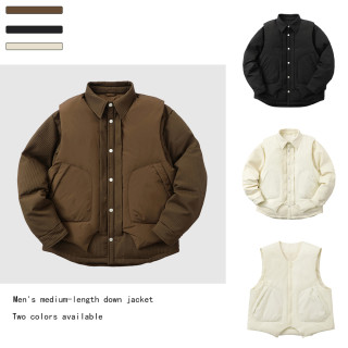 兰博之嘉•男士羽绒服可脱卸马甲两件套冬季加厚保暖潮流户外外套