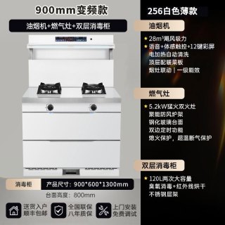 旺厨好太太 白色超薄900MM集成灶 消毒柜 液化气