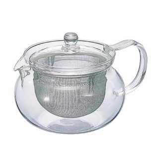HARIO 700ml日式玻璃茶壶 不锈钢滤网 耐热防碎 日本设计