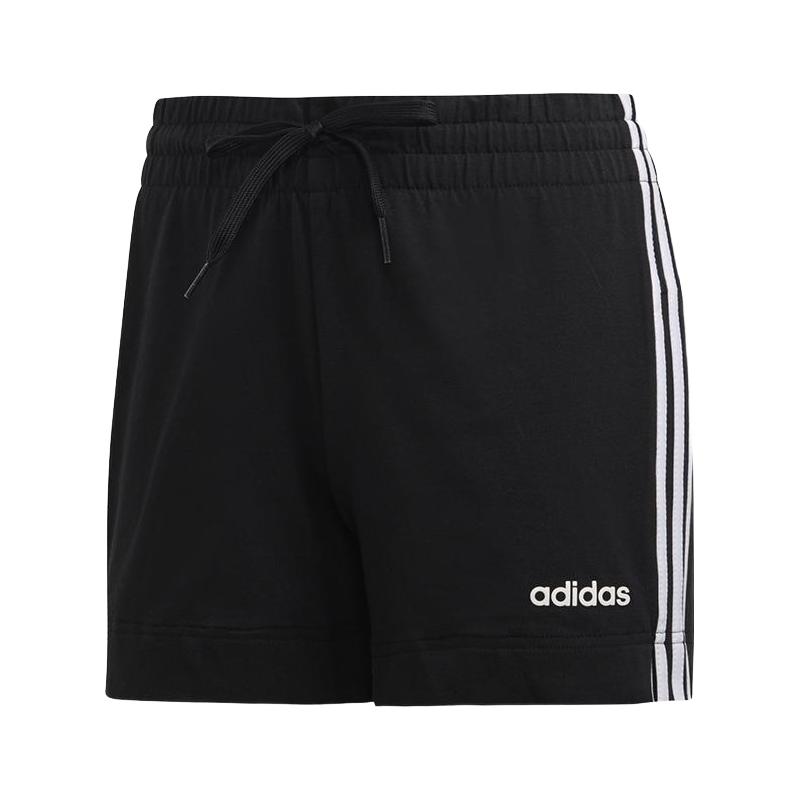 adidas阿迪达斯 三条纹修身训练短裤 女装