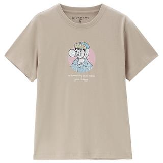 佐丹奴 13325428 纯棉圆领短袖T恤