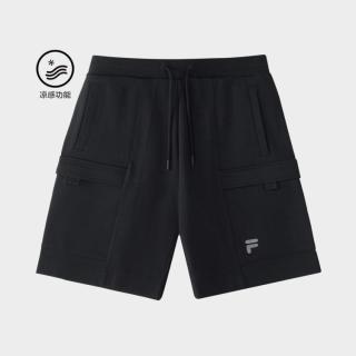 FILA 男装FUSION系列休闲裤男士时尚宽松针织五分裤