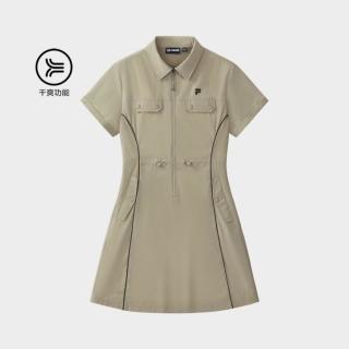 FILA 女装FUSION系列连衣裙女士时尚潮流宽松连衣裙