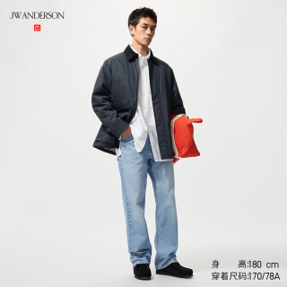 优衣库 男装女装直筒牛仔裤/水洗产品25秋冬合作款系列479816 63 天蓝色 44 /185/112C