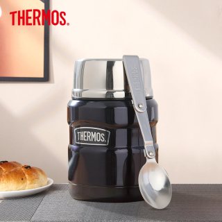 THERMOS 膳魔师 SK3000 便携不锈钢焖烧罐 470ml 深蓝色(MB) 附汤勺