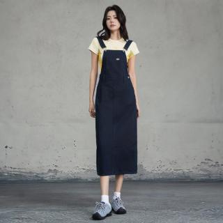 Dickies 早秋工装背带裙女式潮牌薄款显瘦八分连衣牛仔裙女