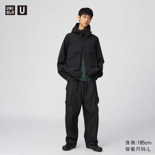 优衣库 休闲户外机能 女士宽腿工装裤