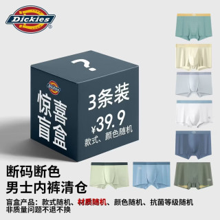 Dickies 纯棉男士内裤3条装