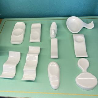 筷架骨瓷勺子筷托筷枕筷垫搁公筷公勺托家用支架