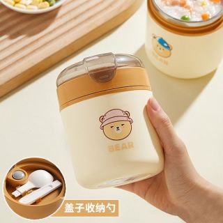 304不锈钢早餐杯卡通学生专用便携粥杯家用带盖汤杯密封早餐粥罐