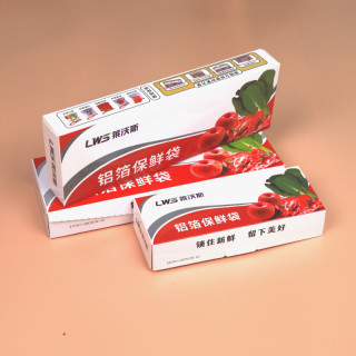 莱沃斯 含钛铝箔保鲜袋拉链冻肉冰箱密封袋家用立体加厚便携收纳