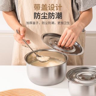 不锈钢调料猪油油罐家用厨房带盖耐高温商用猪油盆